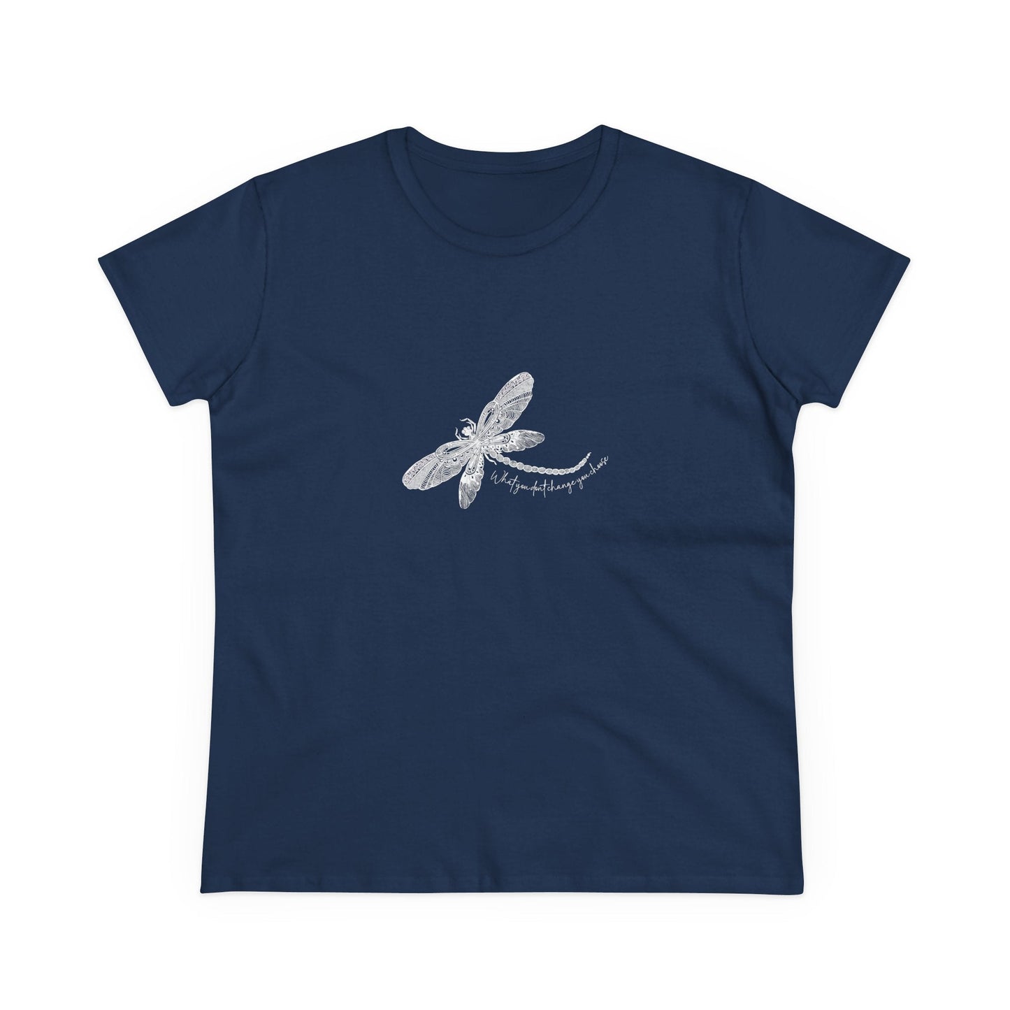 Dragonfly Affirmation - Custom Gildan 5000 T Shirt design - Solei Designs