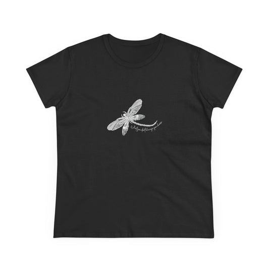 Dragonfly Affirmation - Custom Gildan 5000 T Shirt design - Solei Designs