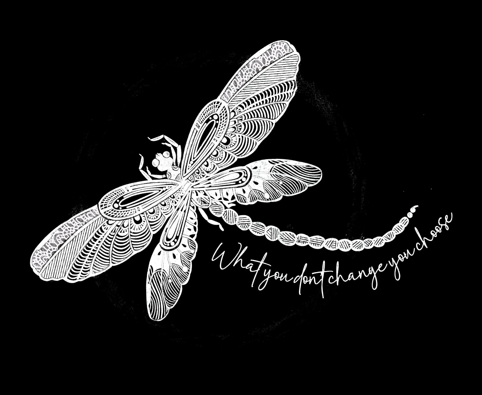 Dragonfly Affirmation T Shirt - C1717 Custom Graphic Soft style T Shirt - Solei Designs