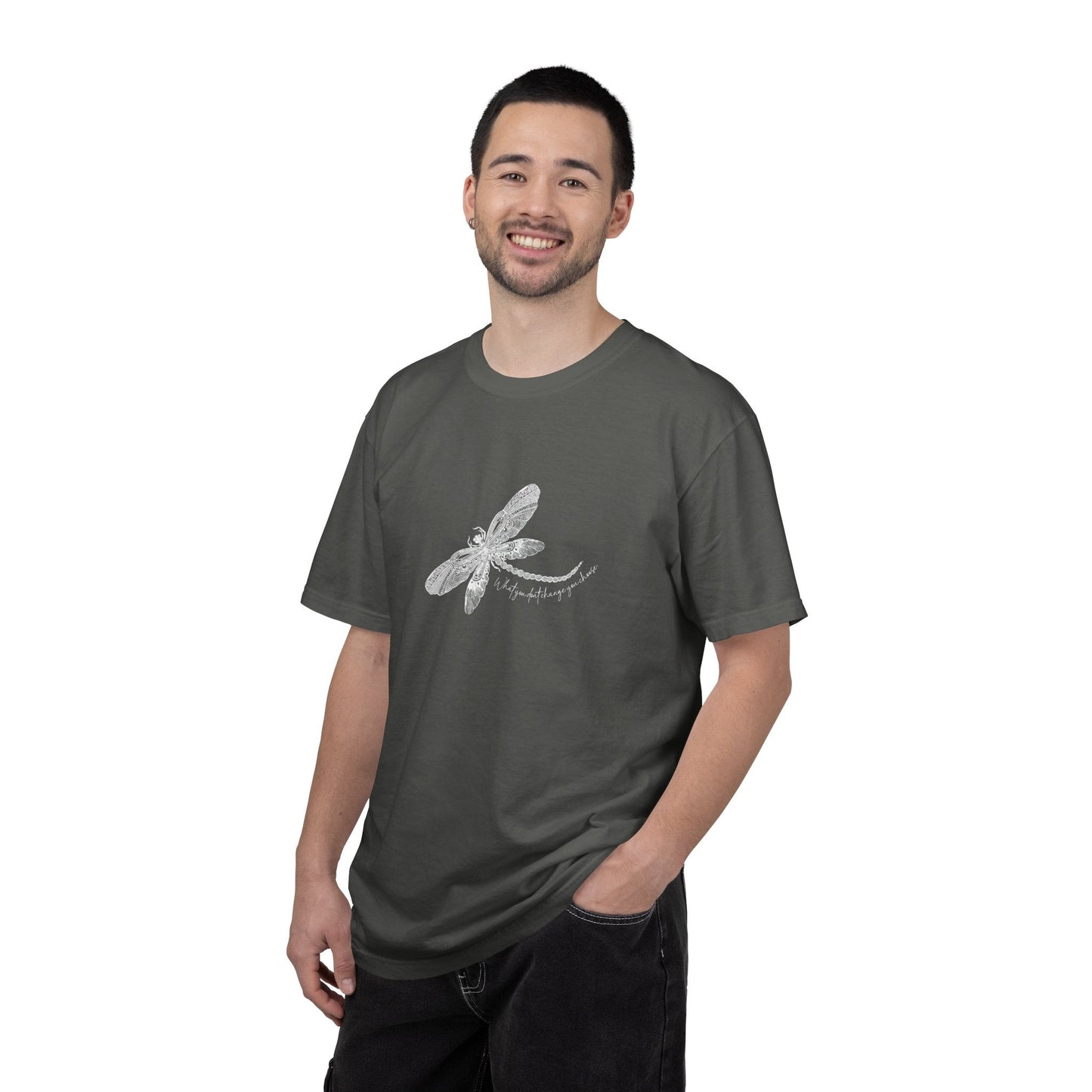 Dragonfly Affirmation T Shirt - C1717 Custom Graphic Soft style T Shirt - Solei Designs