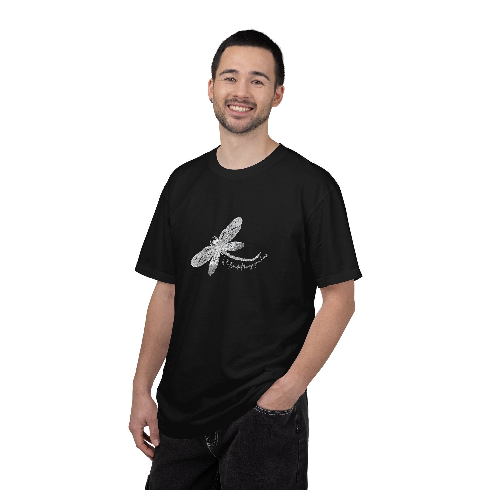 Dragonfly Affirmation T Shirt - C1717 Custom Graphic Soft style T Shirt - Solei Designs