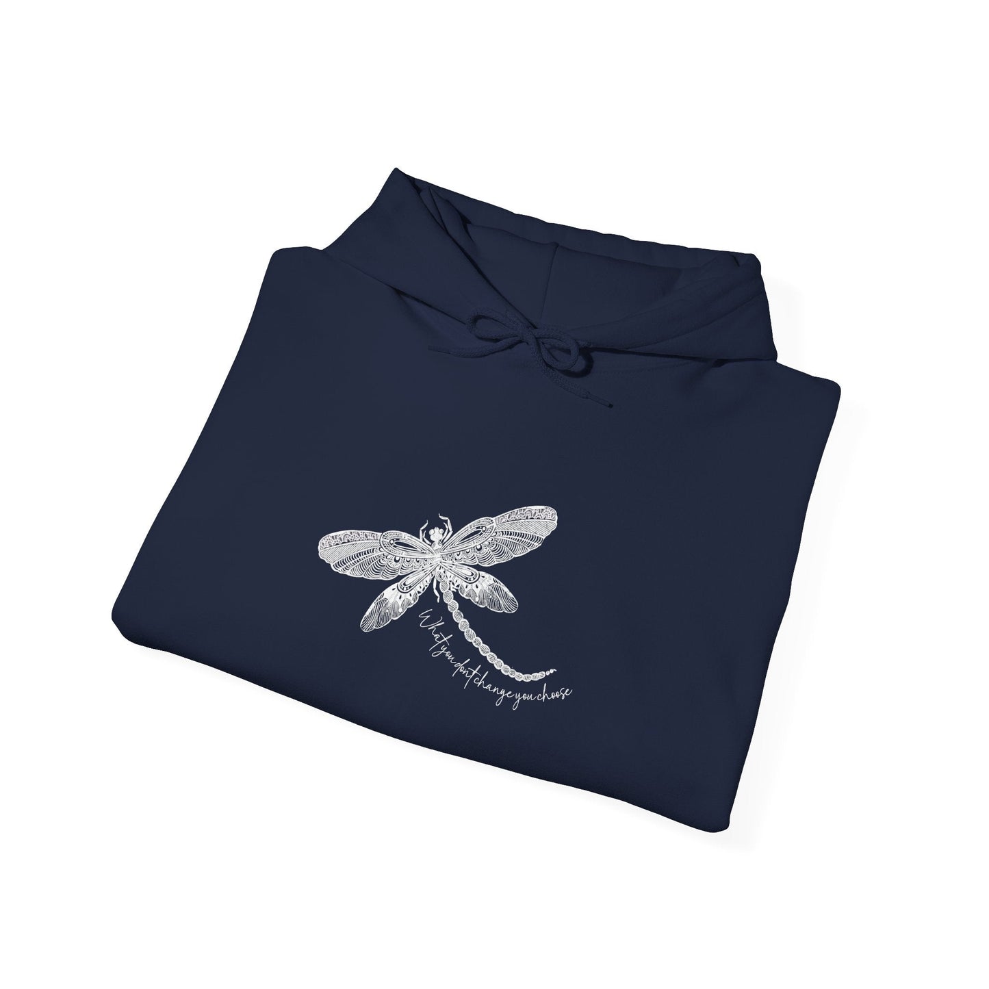 Dragonfly Hoodie - Hand - Drawn Dragonfly Illustration Pullover - Solei Designs
