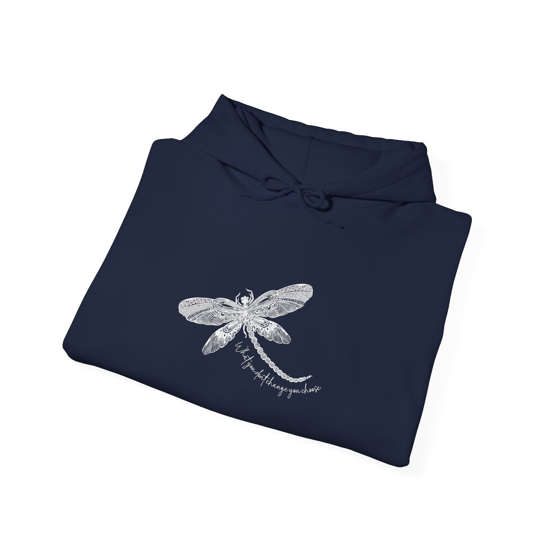 Dragonfly Hoodie - Hand - Drawn Dragonfly Illustration Pullover - Solei Designs