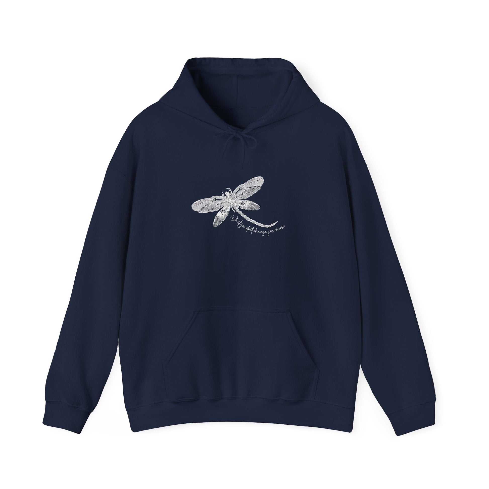 Dragonfly Hoodie - Hand - Drawn Dragonfly Illustration Pullover - Solei Designs