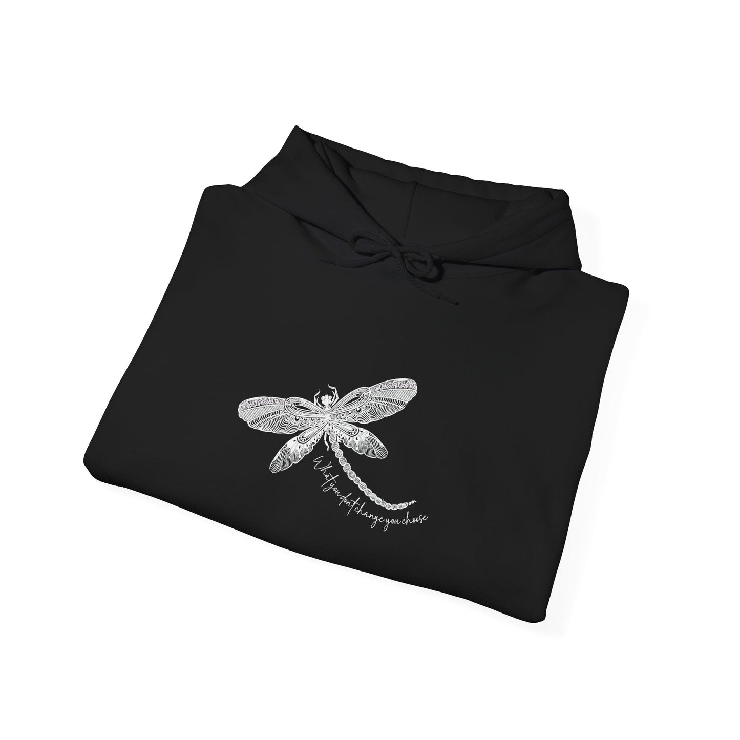 Dragonfly Hoodie - Hand - Drawn Dragonfly Illustration Pullover - Solei Designs
