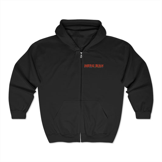 Durras Beach Fishing Hoodie - Unisex Heavy Blend Full Zip Sweatshirt - Solei Designs
