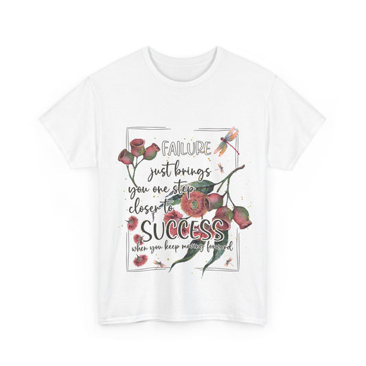 Failure leads to Success gum tree floral graphic t shirt design - custom text available - Solei Designs
