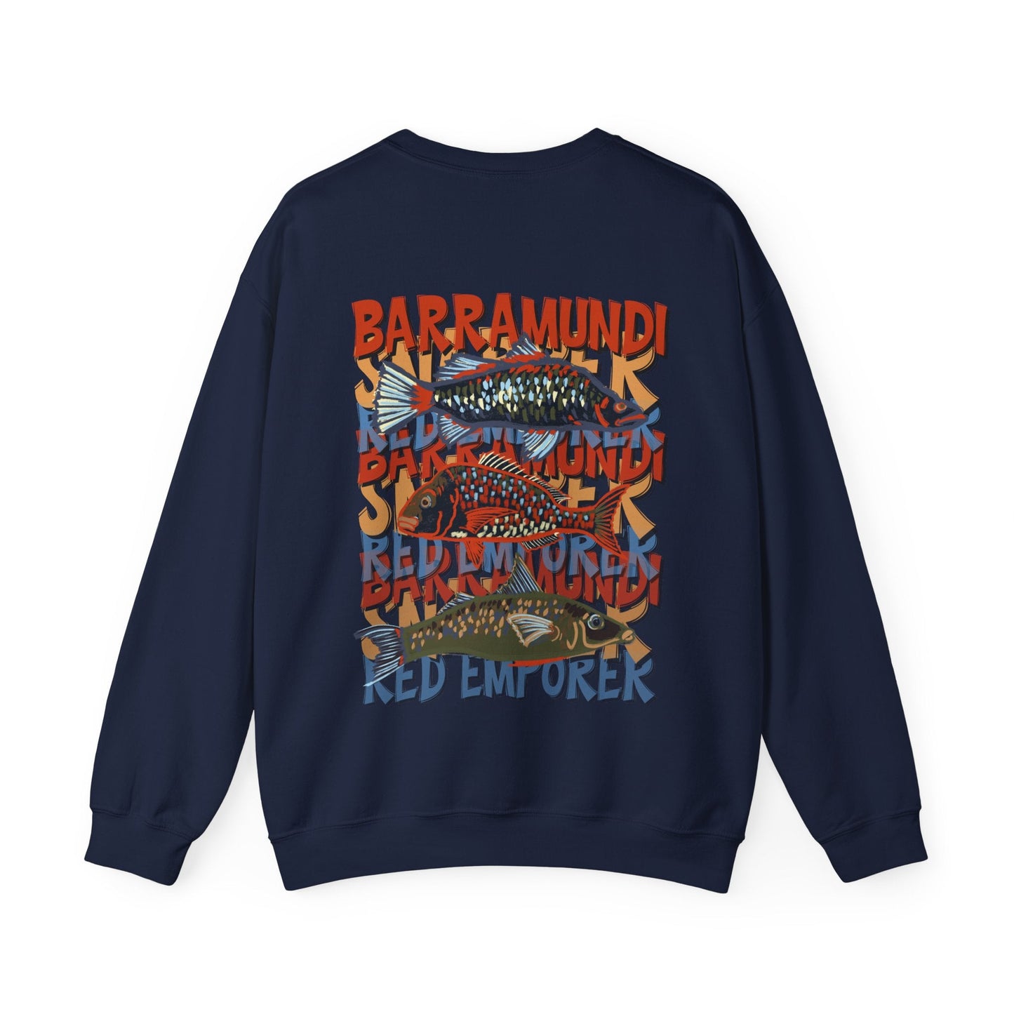 Fishing Lover's Crewneck Sweatshirt - 'Live to Fish' Design - Solei Designs
