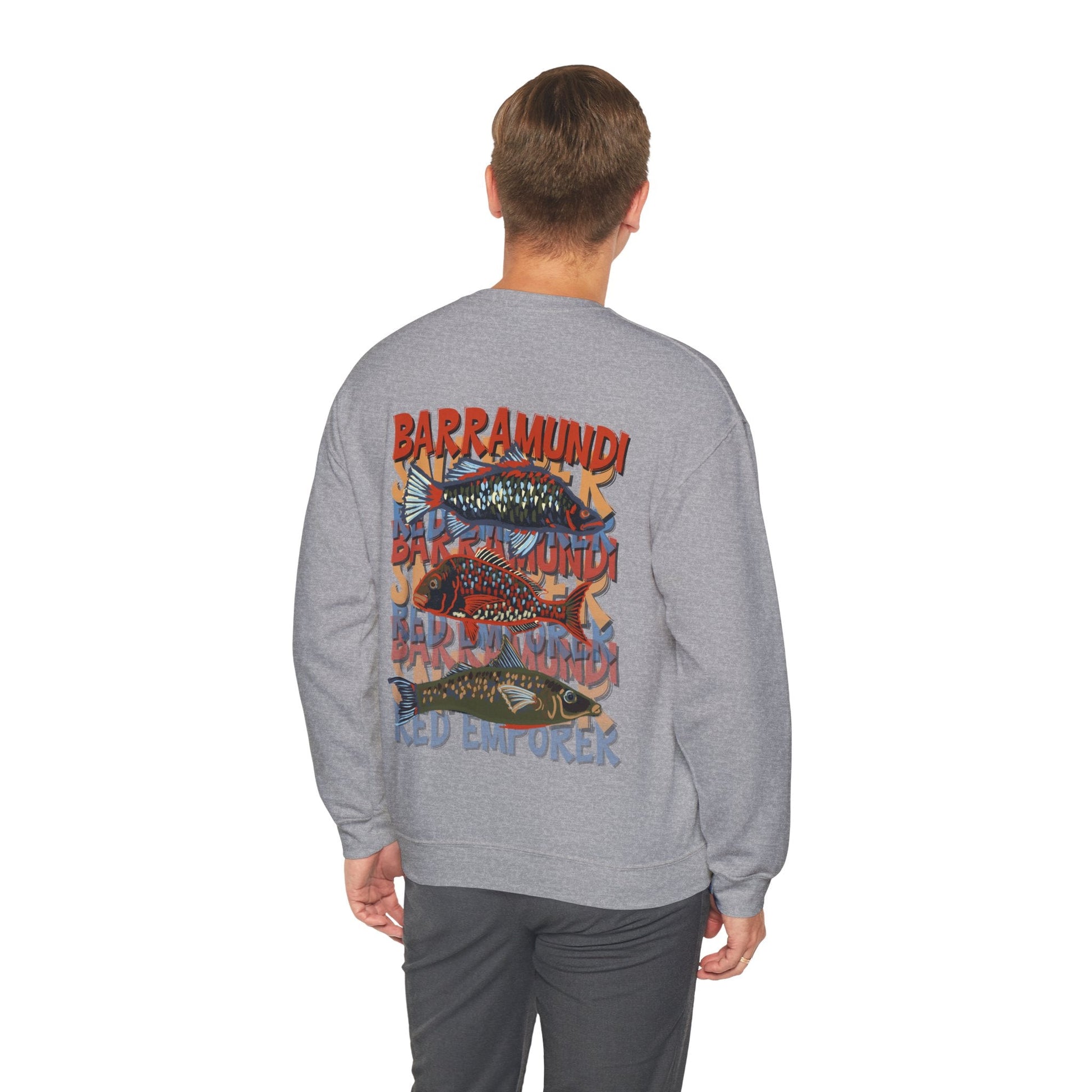 Fishing Lover's Crewneck Sweatshirt - 'Live to Fish' Design - Solei Designs
