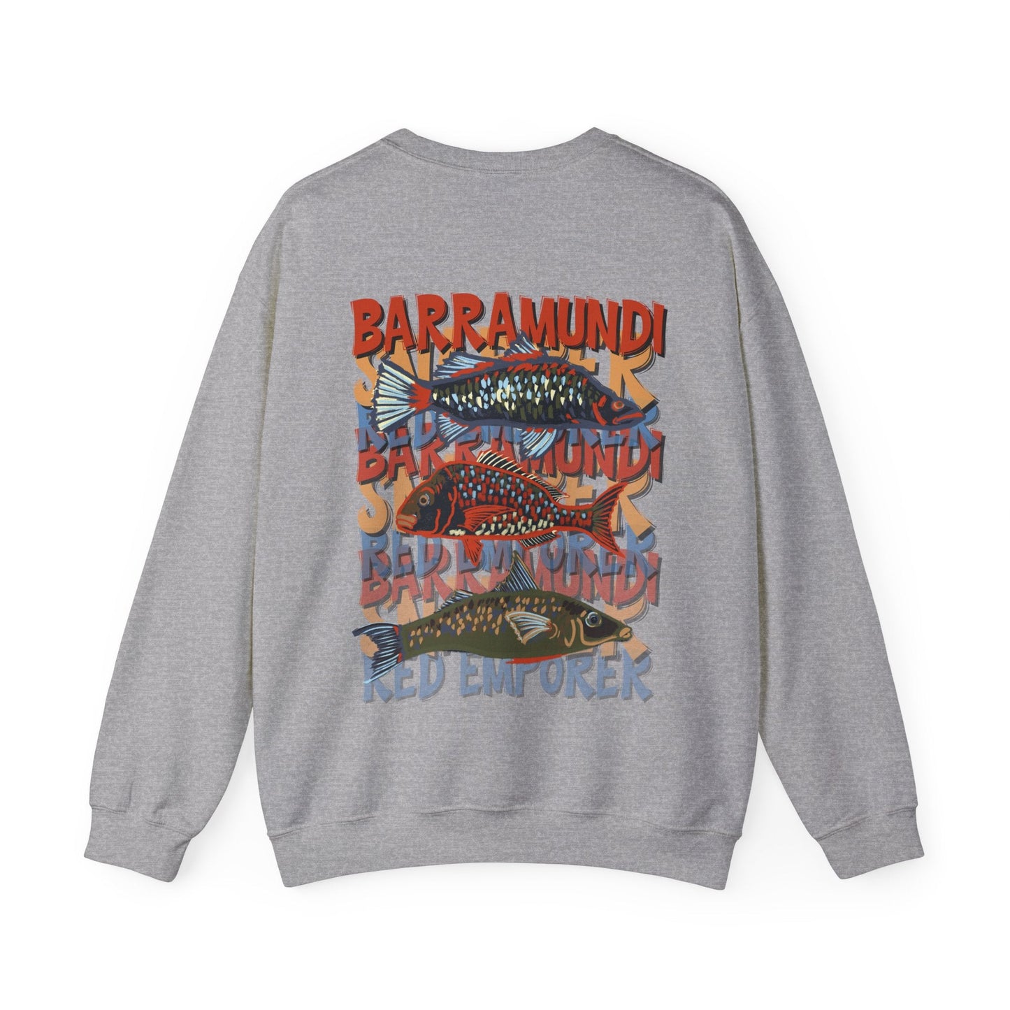 Fishing Lover's Crewneck Sweatshirt - 'Live to Fish' Design - Solei Designs