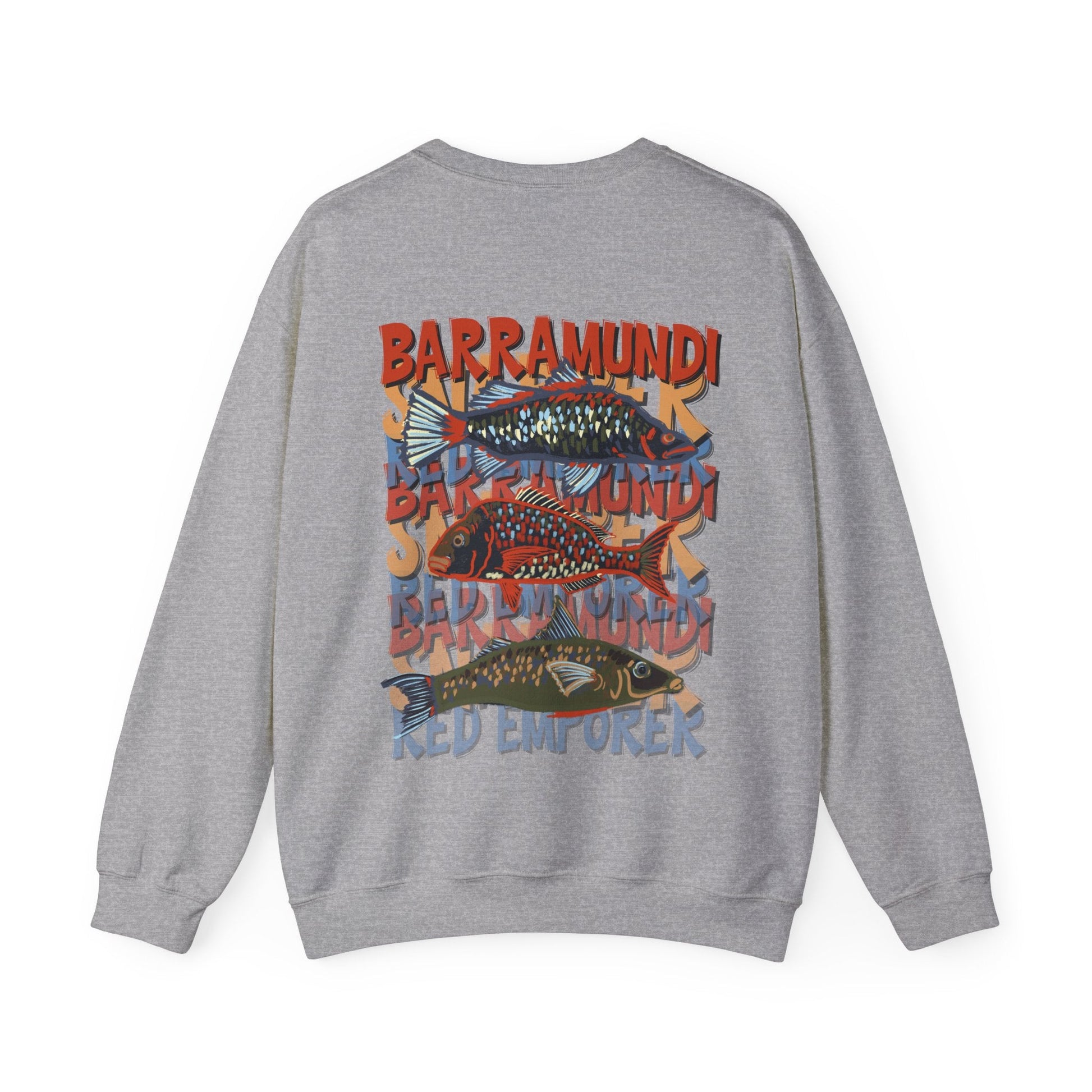 Fishing Lover's Crewneck Sweatshirt - 'Live to Fish' Design - Solei Designs