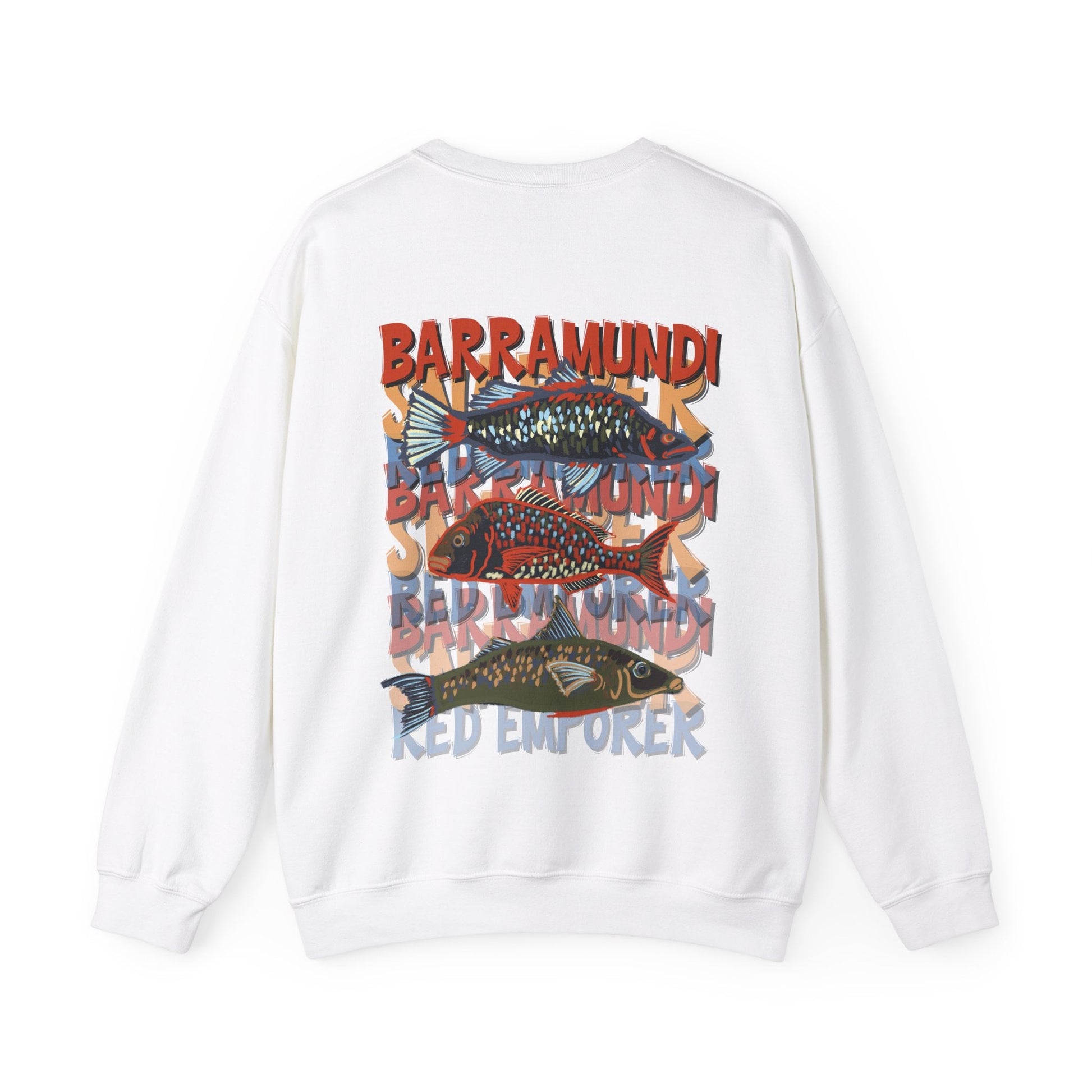 Fishing Lover's Crewneck Sweatshirt - 'Live to Fish' Design - Solei Designs