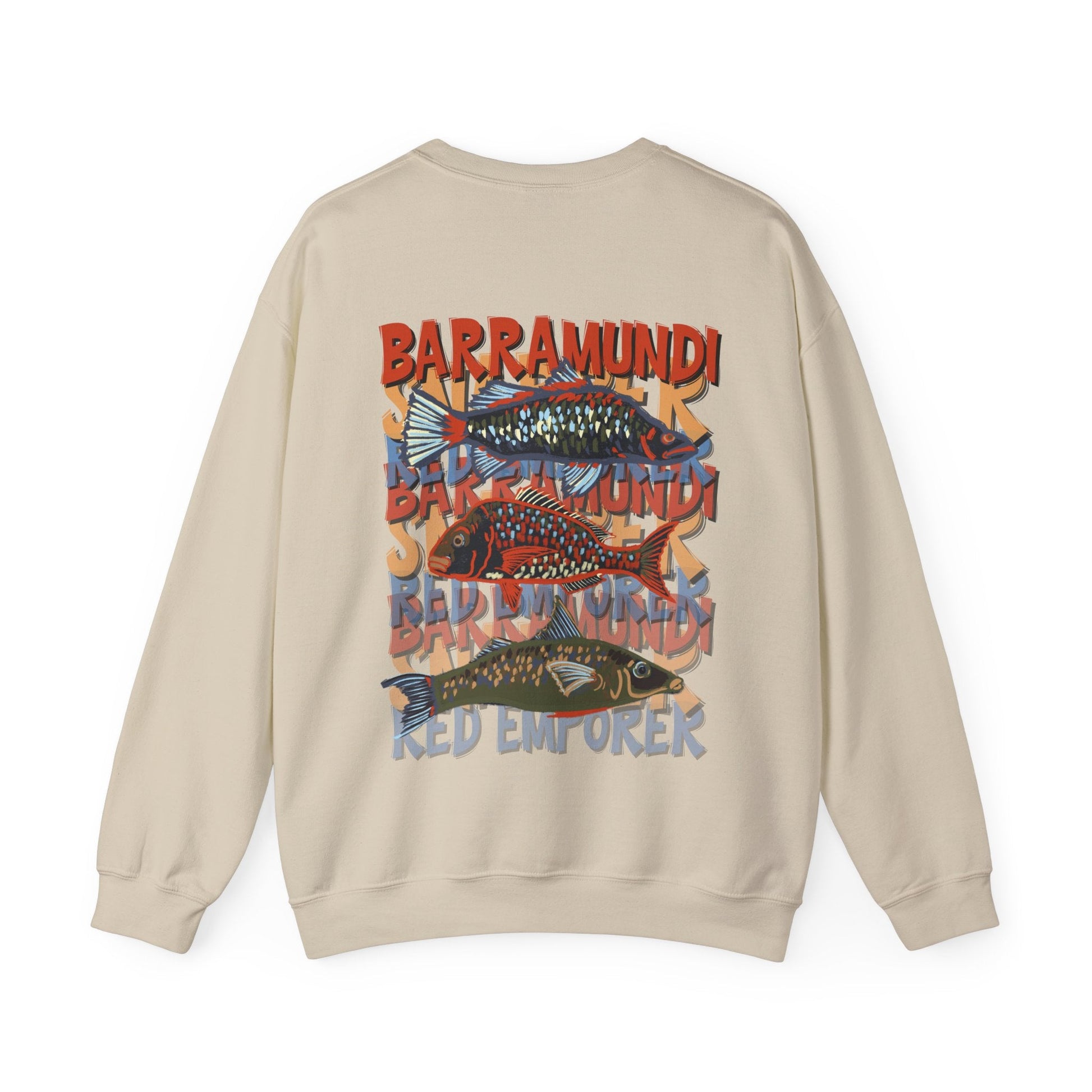 Fishing Lover's Crewneck Sweatshirt - 'Live to Fish' Design - Solei Designs