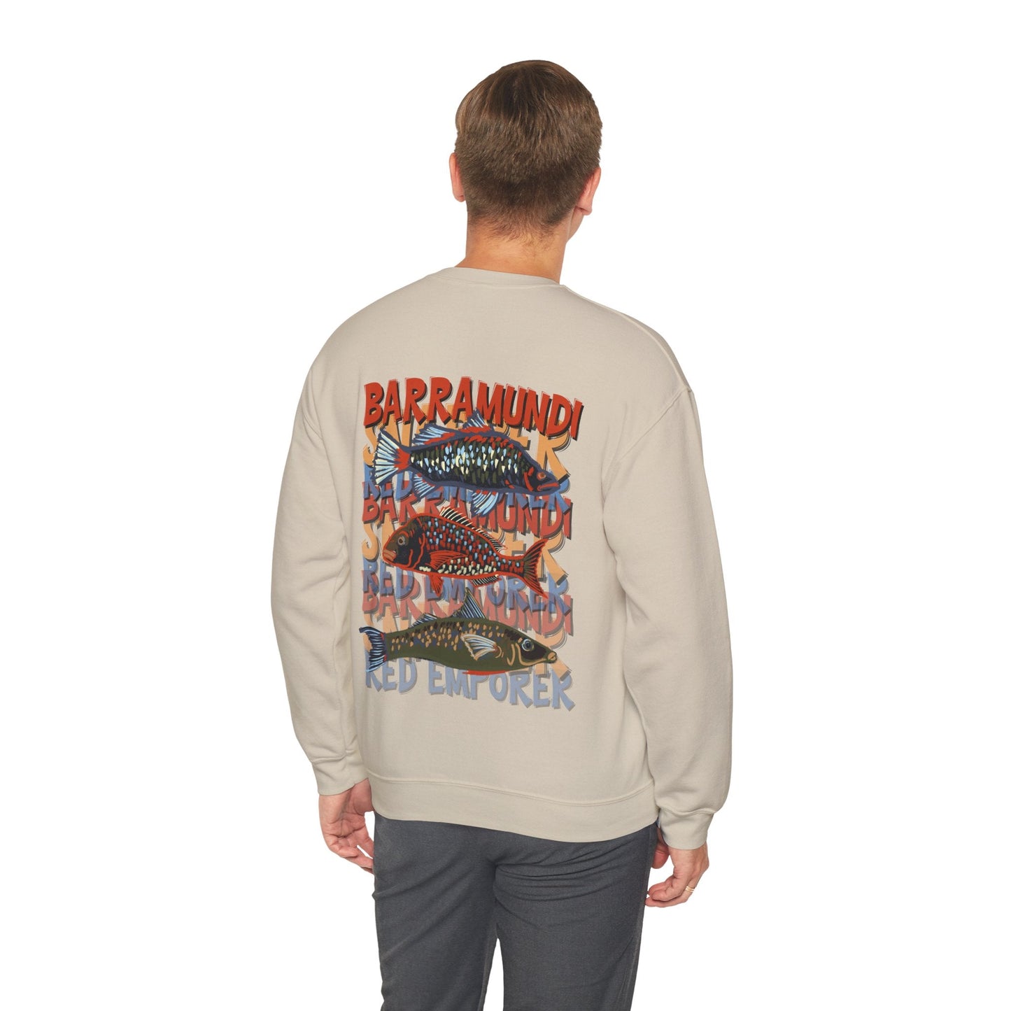 Fishing Lover's Crewneck Sweatshirt - 'Live to Fish' Design - Solei Designs