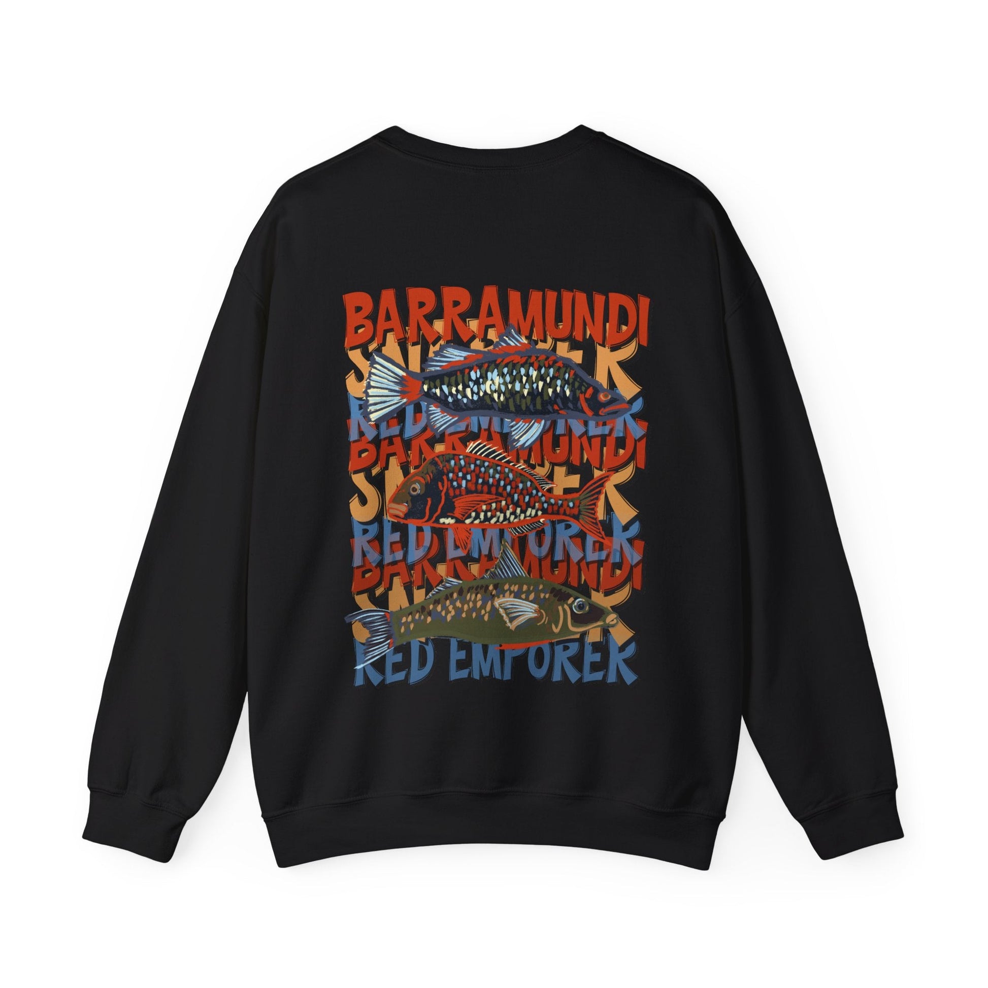 Fishing Lover's Crewneck Sweatshirt - 'Live to Fish' Design - Solei Designs