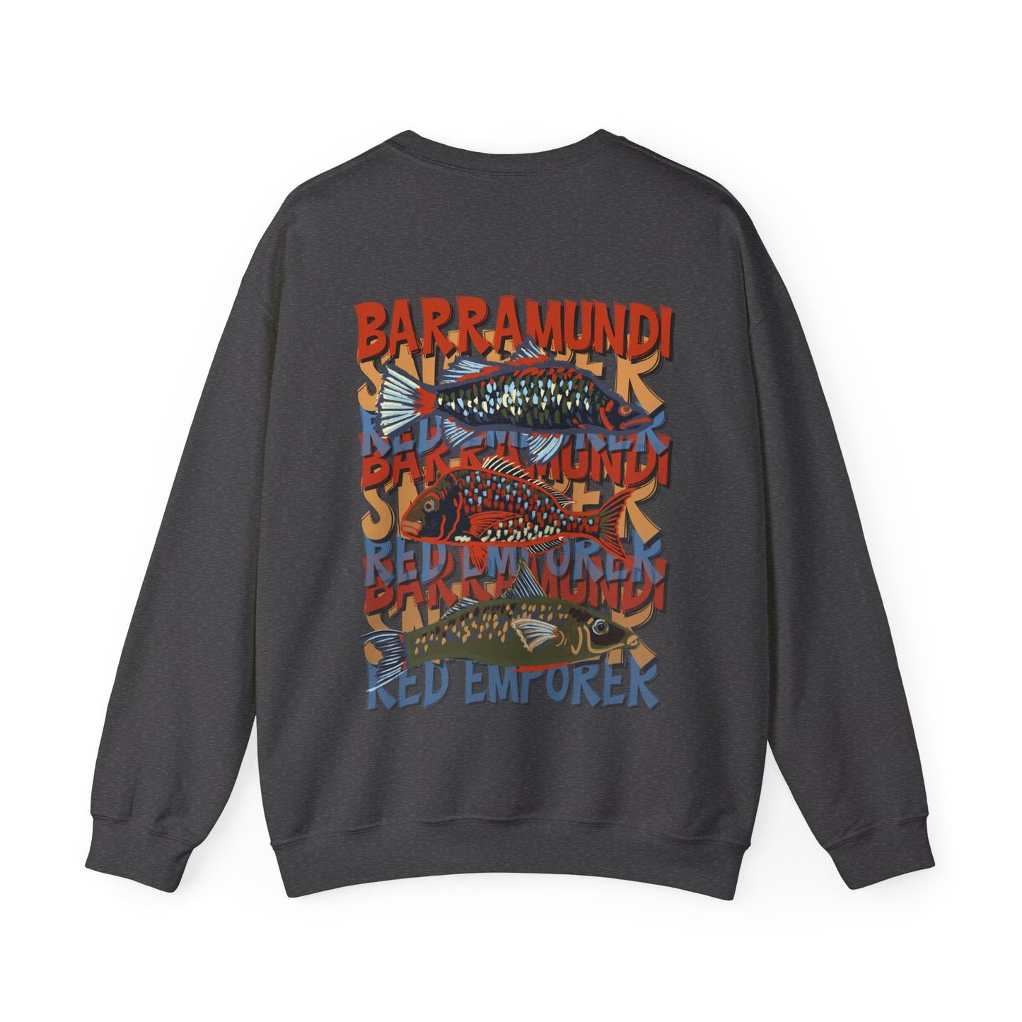 Fishing Lover's Crewneck Sweatshirt - 'Live to Fish' Design - Solei Designs