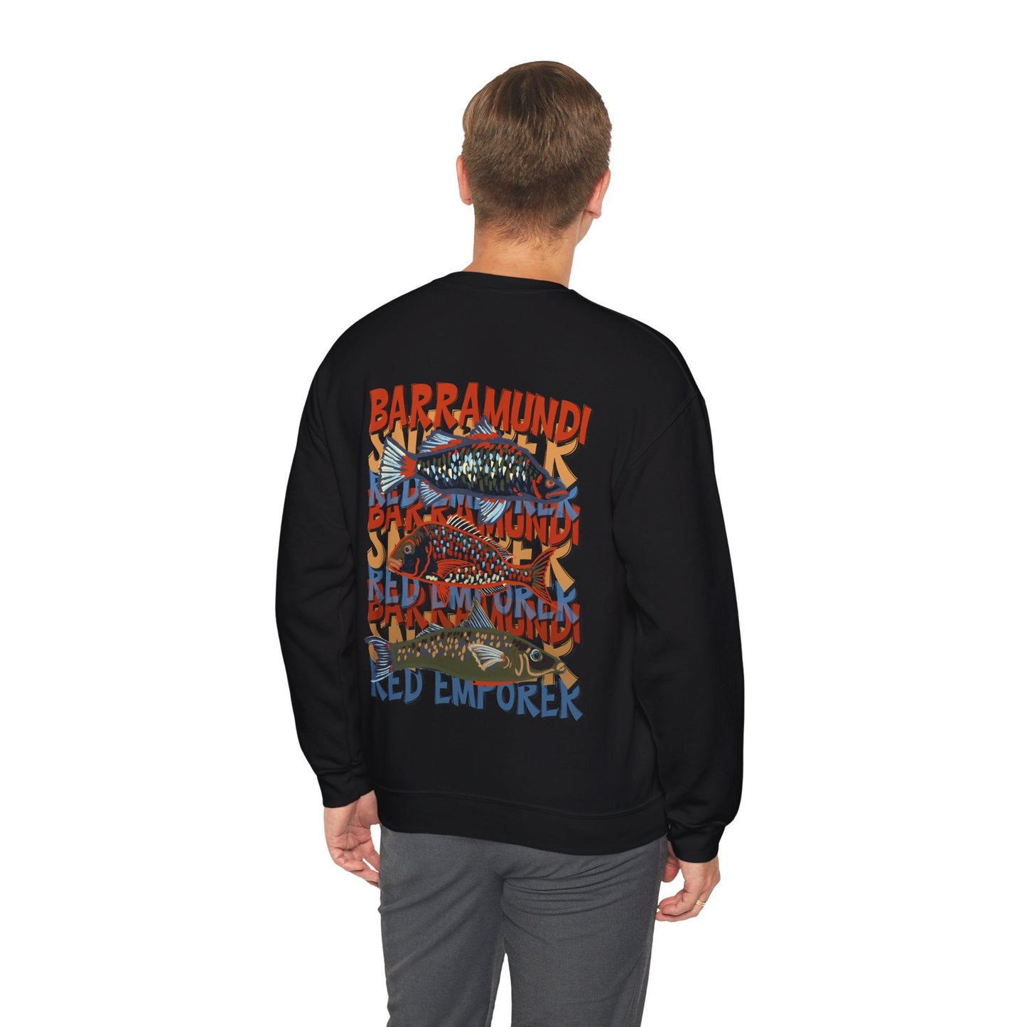 Fishing Lover's Crewneck Sweatshirt - 'Live to Fish' Design - Solei Designs