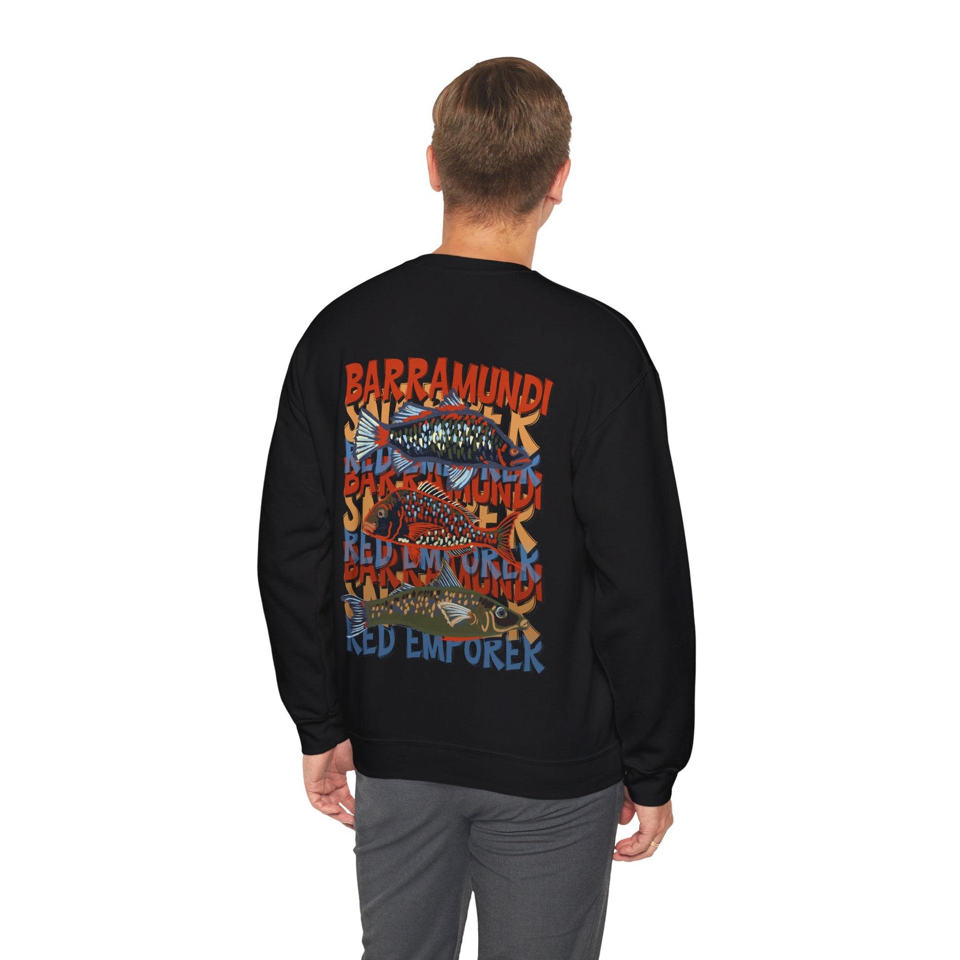 Fishing Lover's Crewneck Sweatshirt - 'Live to Fish' Design - Solei Designs