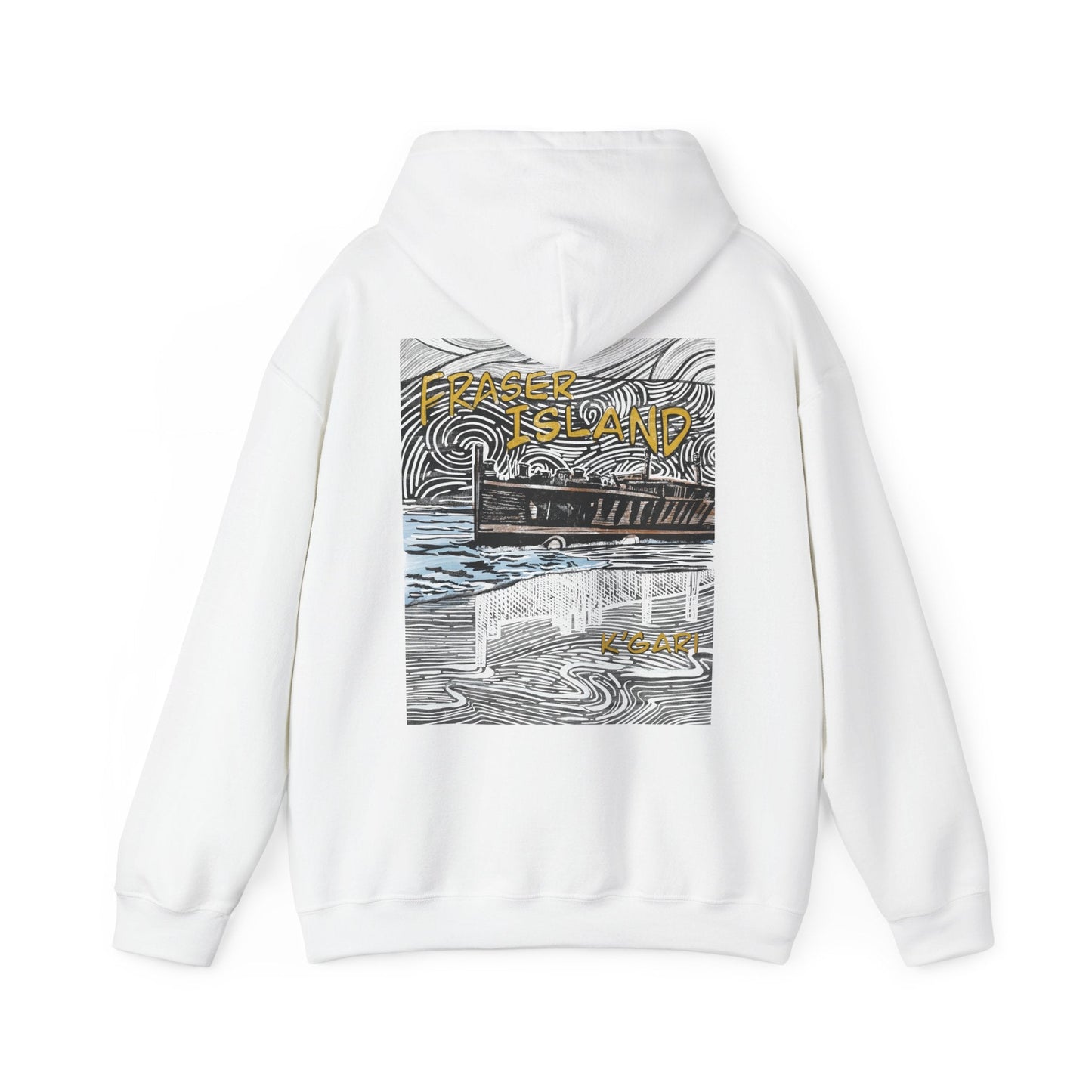 Fraser Island Hoodie - Hand - Drawn custom Souvenir Hoodie - Solei Designs