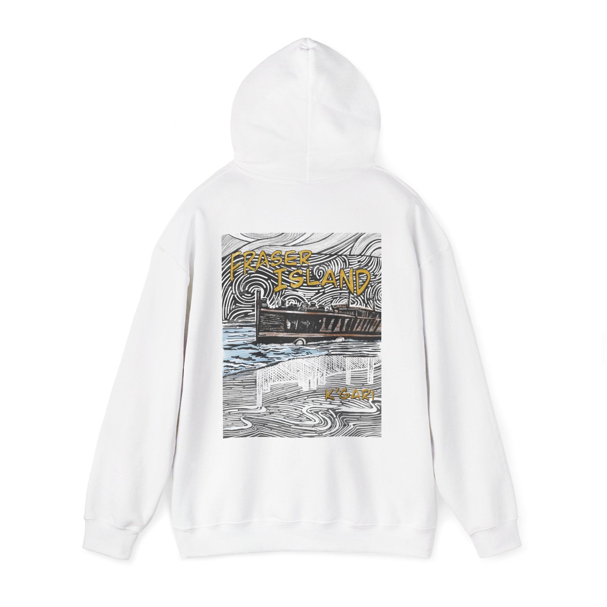Fraser Island Hoodie - Hand - Drawn custom Souvenir Hoodie - Solei Designs