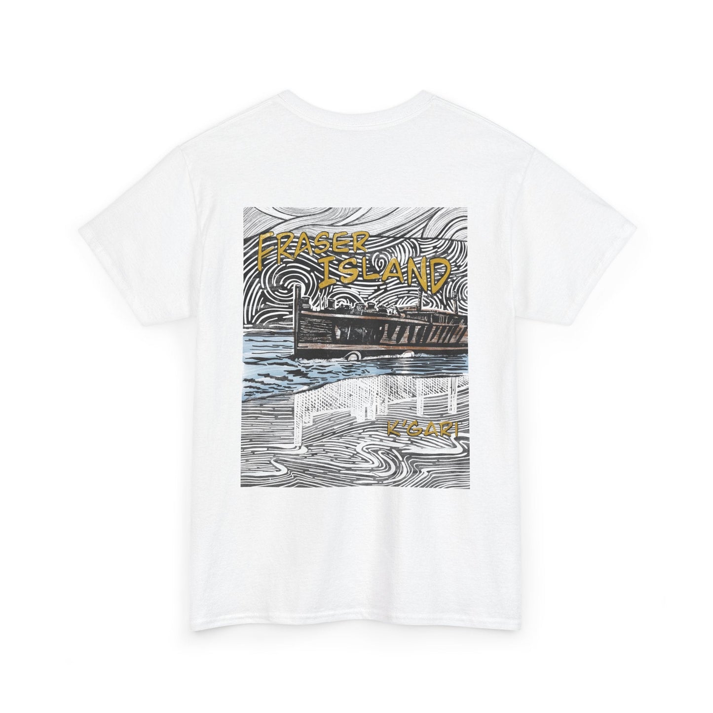 Fraser Island K'Gari hand drawn design - Australian souvenir t shirt - Solei Designs