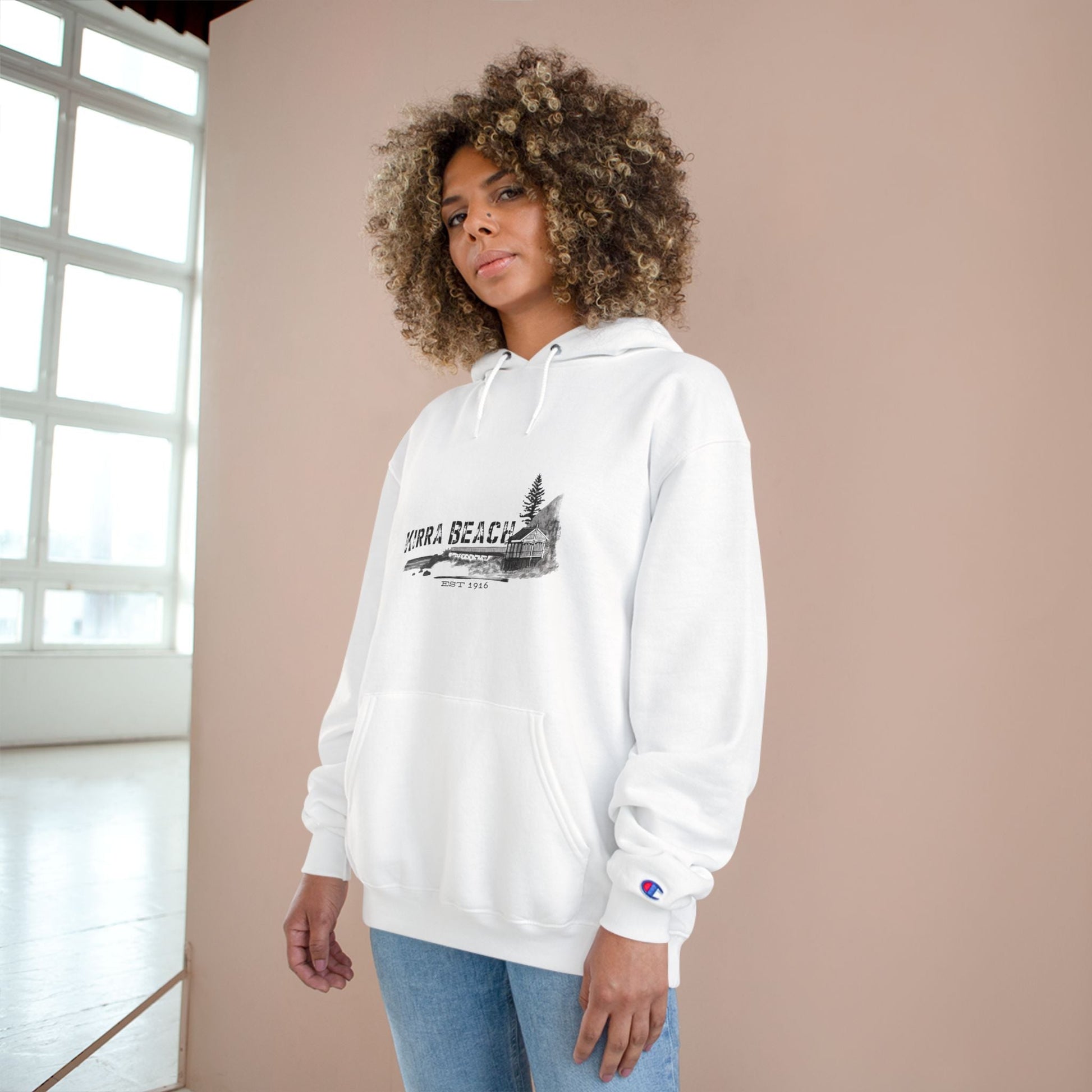 Kirra Beach Custom Design Champion Hoodie - Solei Designs