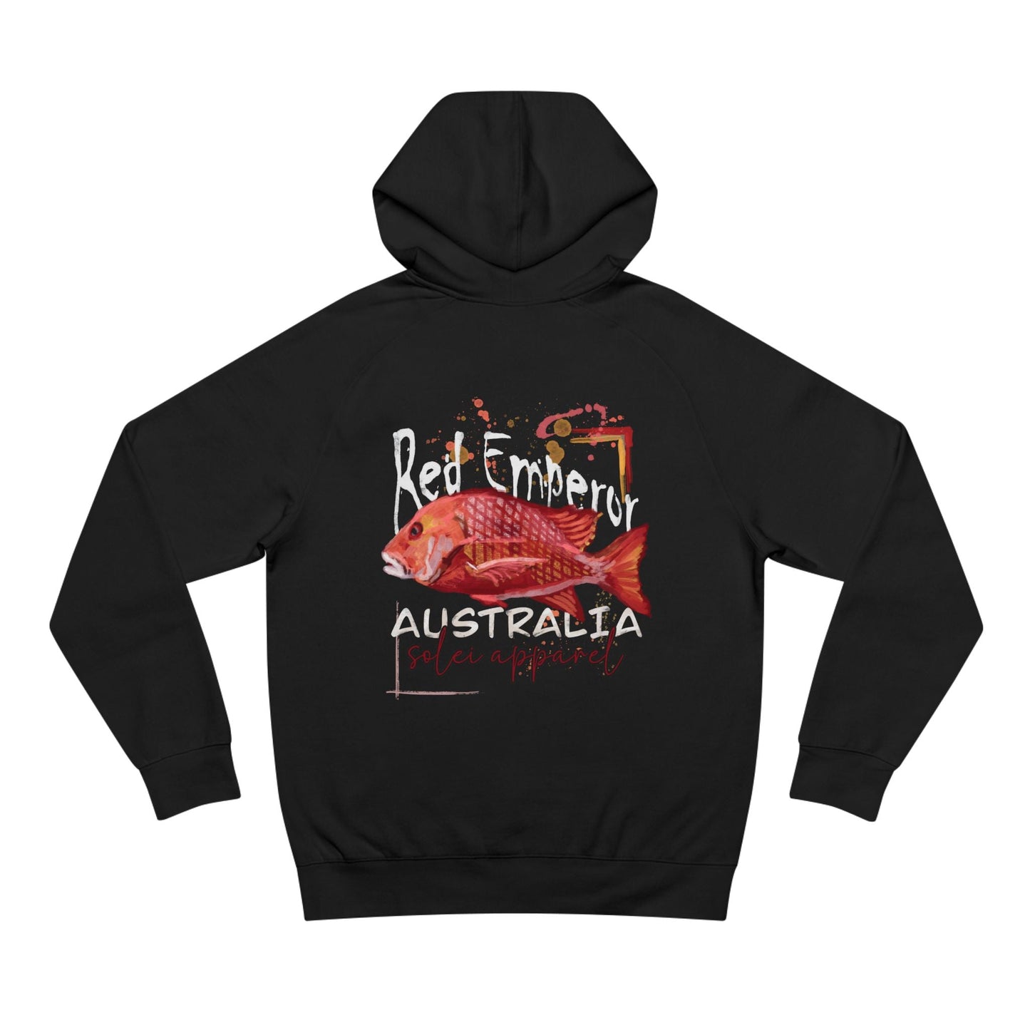 Red Emperor Fish Soft Comfy Hoodie - AS Color 5101 - 80% Cotton - Solei Designs