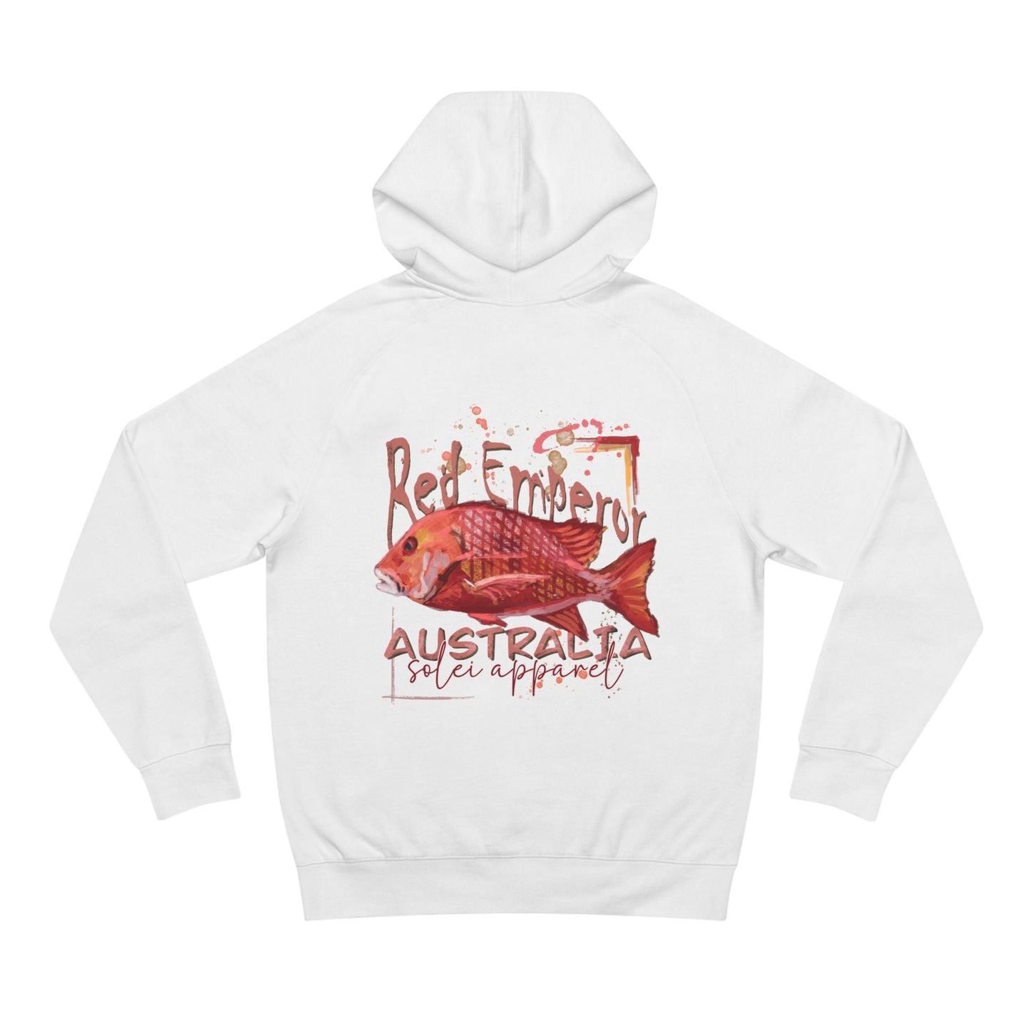 Red Emperor Fish Soft Comfy Hoodie - AS Color 5101 - 80% Cotton - Solei Designs