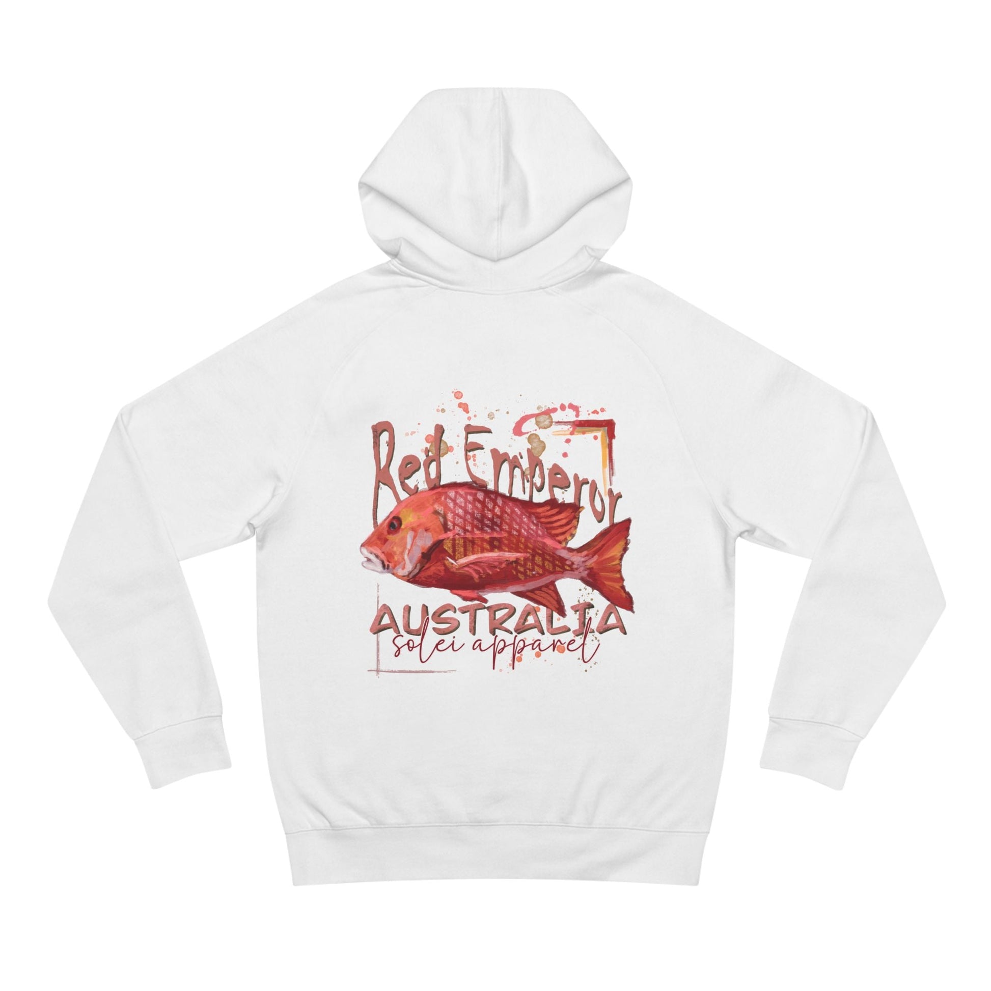 Red Emperor Fish Soft Comfy Hoodie - AS Color 5101 - 80% Cotton - Solei Designs