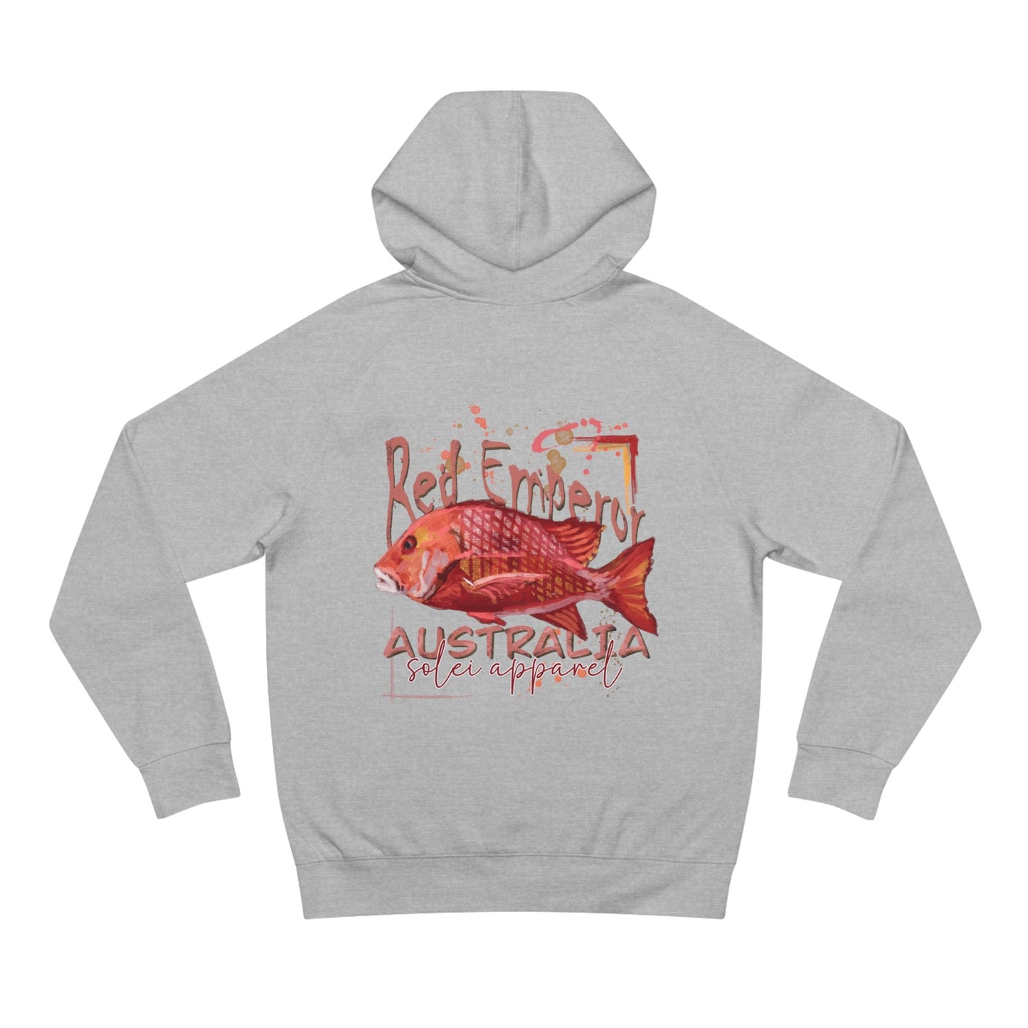 Red Emperor Fish Soft Comfy Hoodie - AS Color 5101 - 80% Cotton - Solei Designs