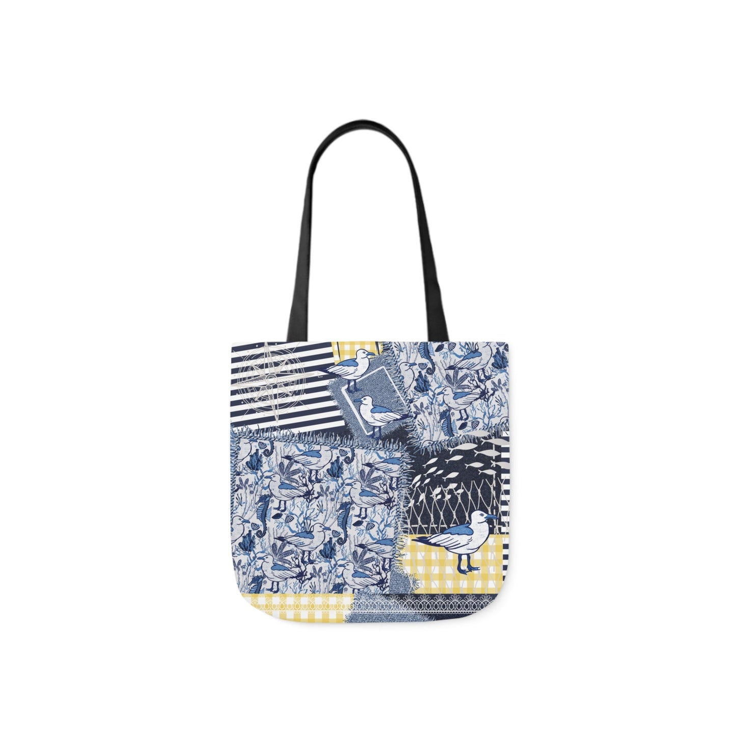 Sea Breeze custom design Tote Bag - Hand drawn artwork & custom text available - Solei Designs